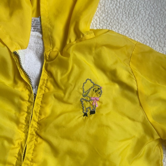 Yellow vintage kids jacket - Picture 2 of 4